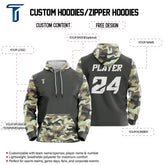 Custom Camo Loose-Fit Pullover Hoodie Sweatshirt